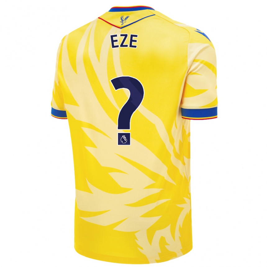 Kids Football Chimaechi Eze #0 Yellow Away Jersey 2024/25 T-Shirt Uk