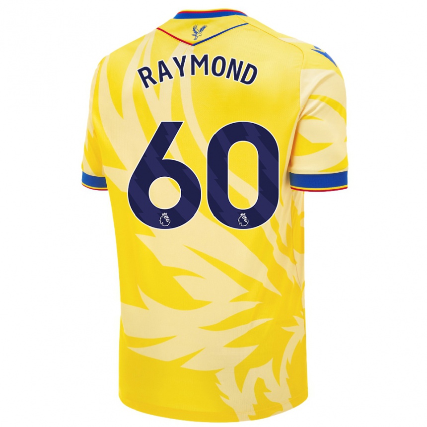 Kids Football Jadan Raymond #60 Yellow Away Jersey 2024/25 T-Shirt Uk