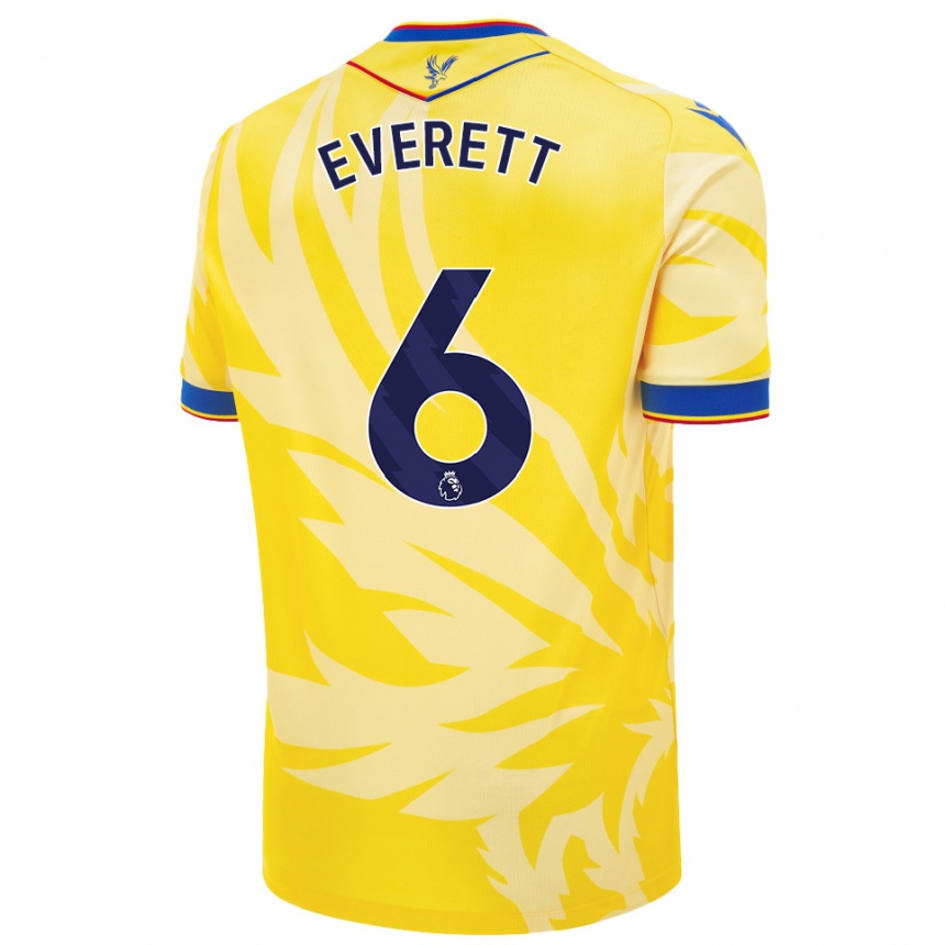 Kids Football Aimee Everett #6 Yellow Away Jersey 2024/25 T-Shirt Uk