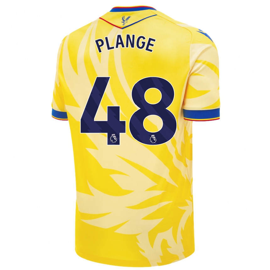 Kids Football Luke Plange #48 Yellow Away Jersey 2024/25 T-Shirt Uk