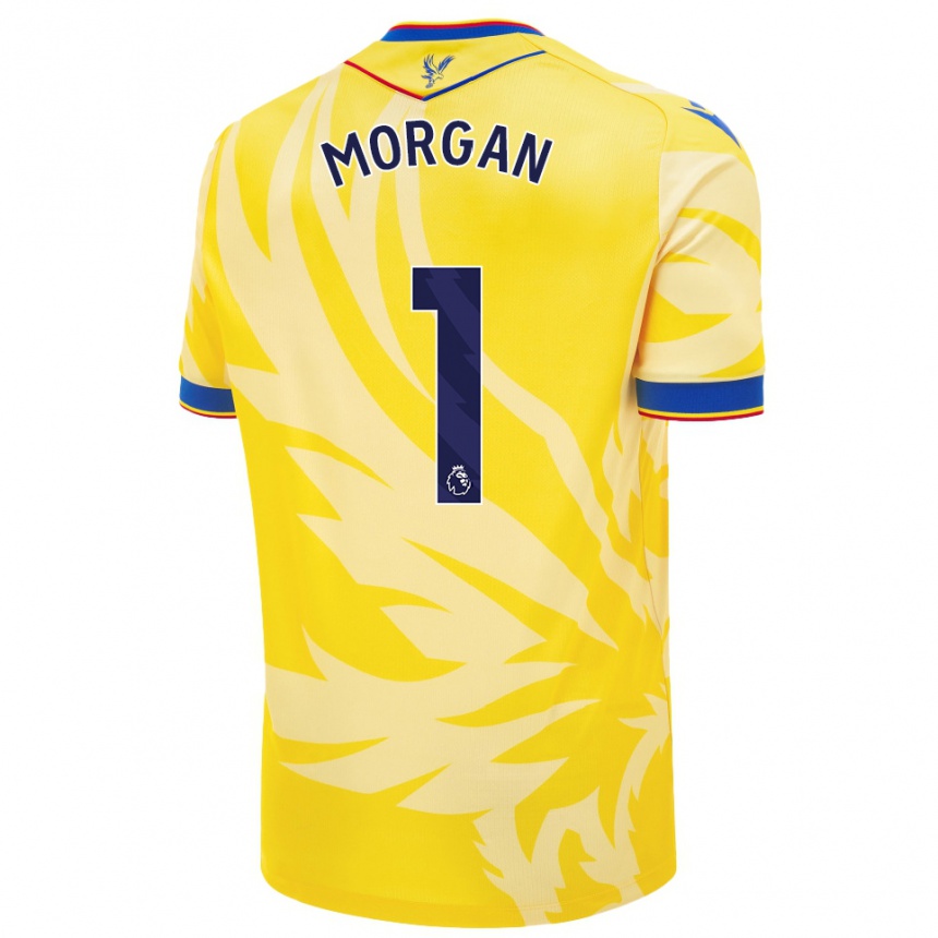 Kids Football Chloe Morgan #1 Yellow Away Jersey 2024/25 T-Shirt Uk