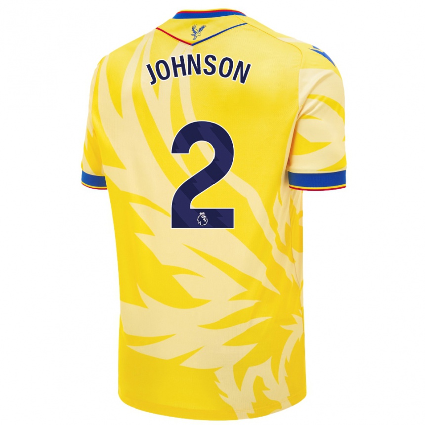 Kids Football Annabel Johnson #2 Yellow Away Jersey 2024/25 T-Shirt Uk