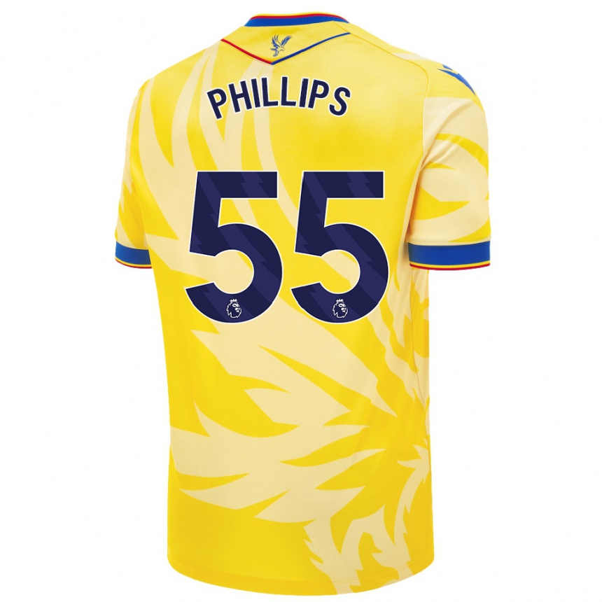 Kids Football Killian Phillips #55 Yellow Away Jersey 2024/25 T-Shirt Uk