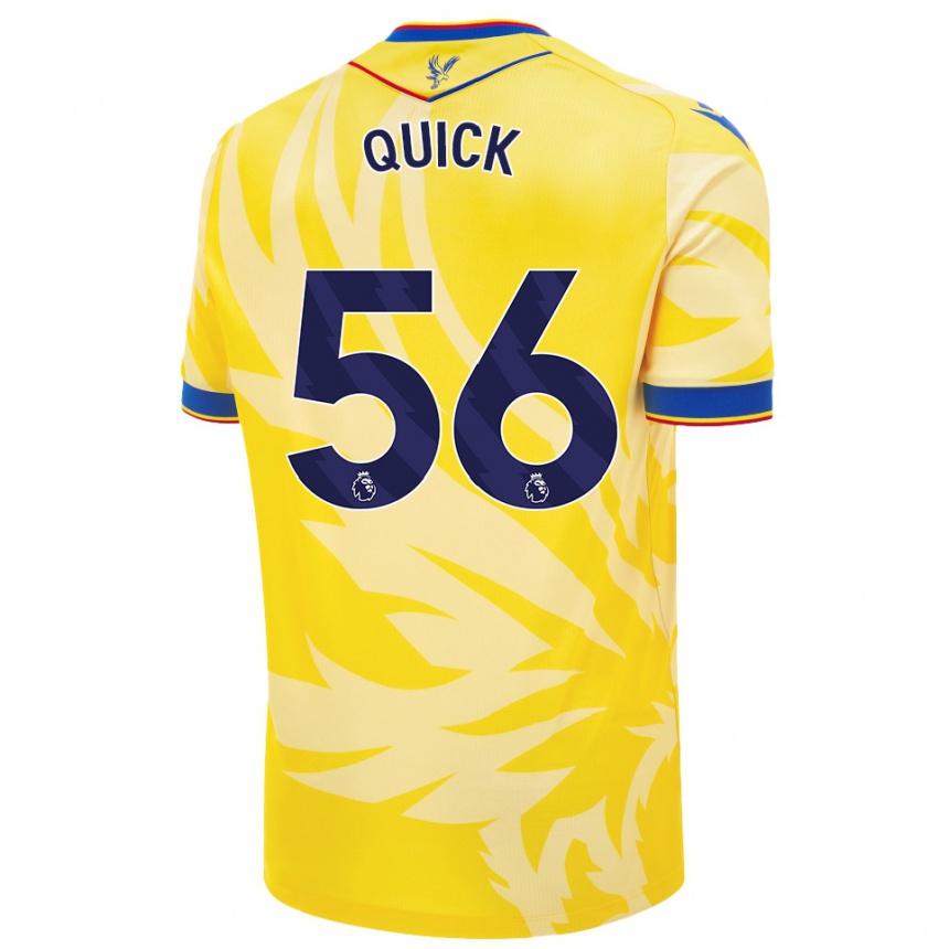 Kids Football Daniel Quick #56 Yellow Away Jersey 2024/25 T-Shirt Uk