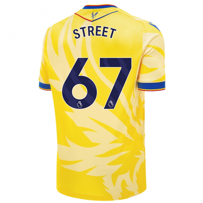 Kids Football Rob Street #67 Yellow Away Jersey 2024/25 T-Shirt Uk