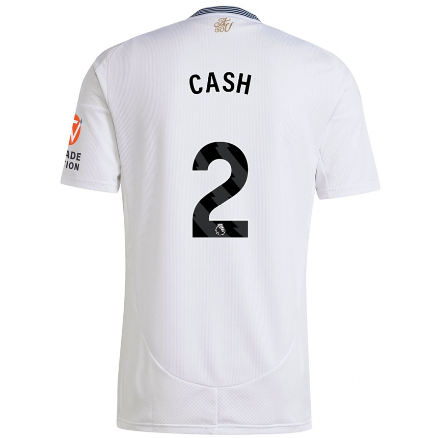 Kids Football Matty Cash #2 White Away Jersey 2024/25 T-Shirt Uk