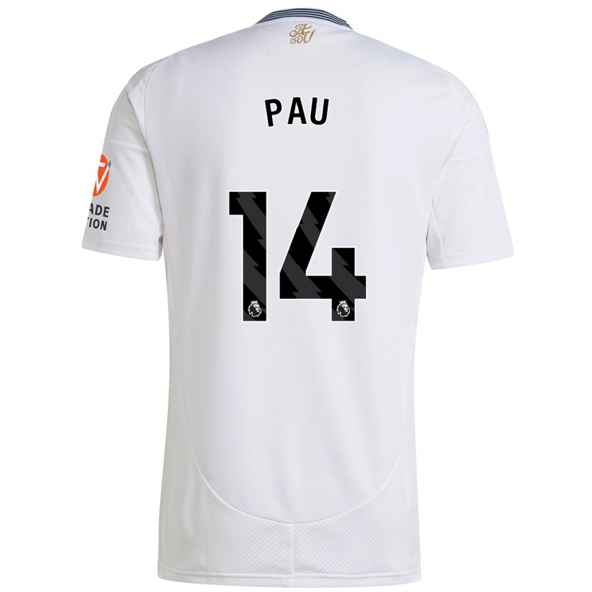 Kids Football Pau Torres #14 White Away Jersey 2024/25 T-Shirt Uk