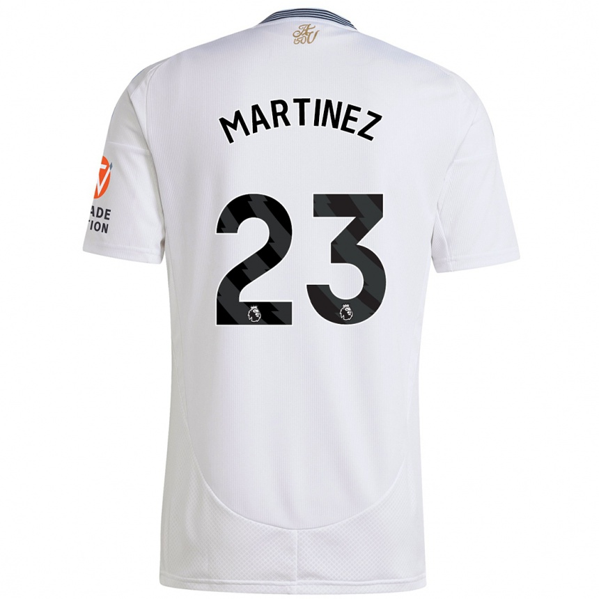 Kids Football Emiliano Martínez #23 White Away Jersey 2024/25 T-Shirt Uk