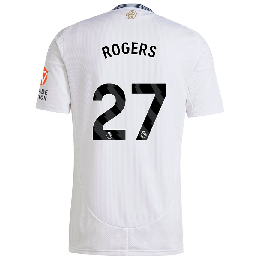 Kids Football Morgan Rogers #27 White Away Jersey 2024/25 T-Shirt Uk