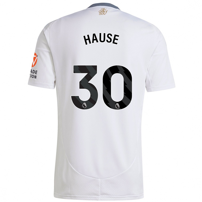 Kids Football Kortney Hause #30 White Away Jersey 2024/25 T-Shirt Uk