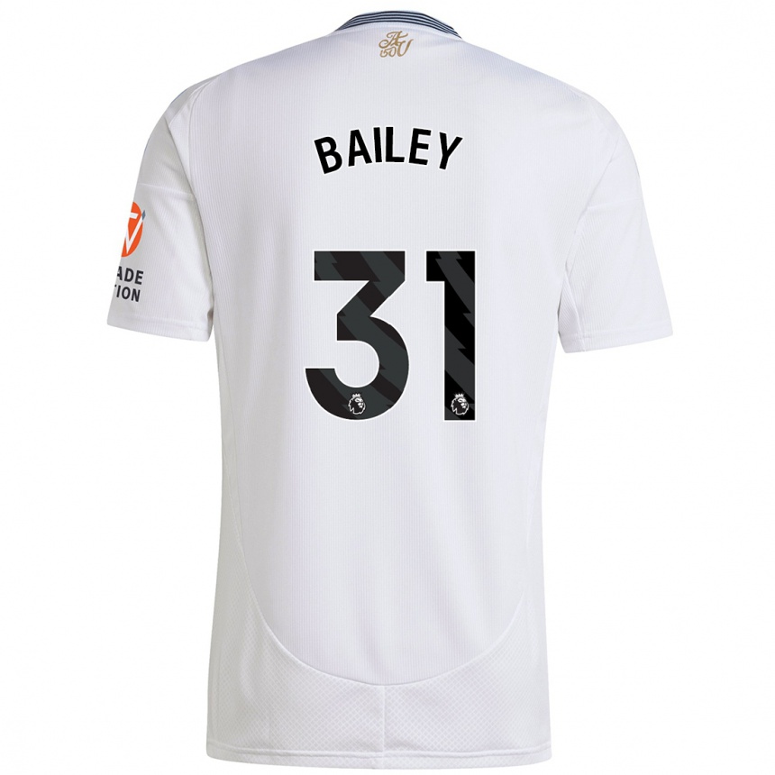 Kids Football Leon Bailey #31 White Away Jersey 2024/25 T-Shirt Uk