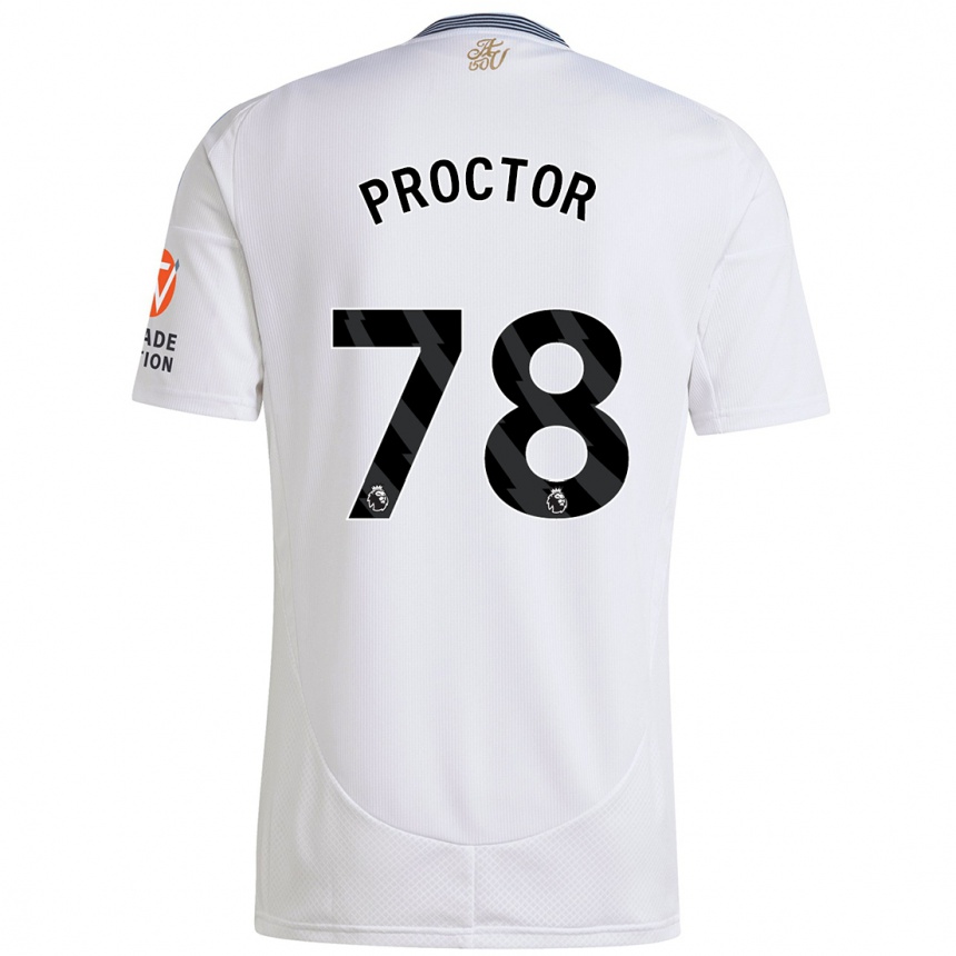 Kids Football Sam Proctor #78 White Away Jersey 2024/25 T-Shirt Uk