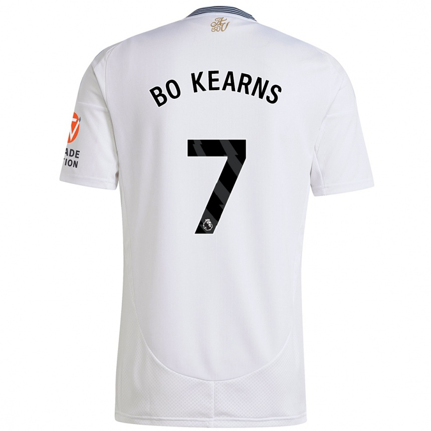 Kids Football Missy Bo Kearns #7 White Away Jersey 2024/25 T-Shirt Uk