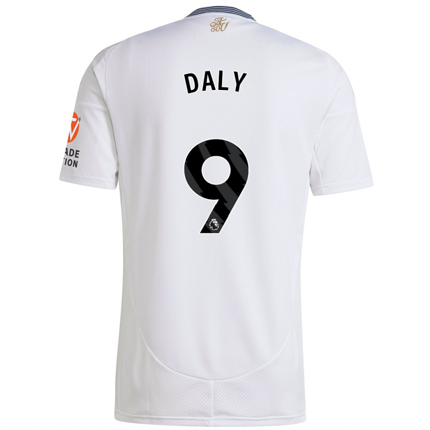 Kids Football Rachel Daly #9 White Away Jersey 2024/25 T-Shirt Uk