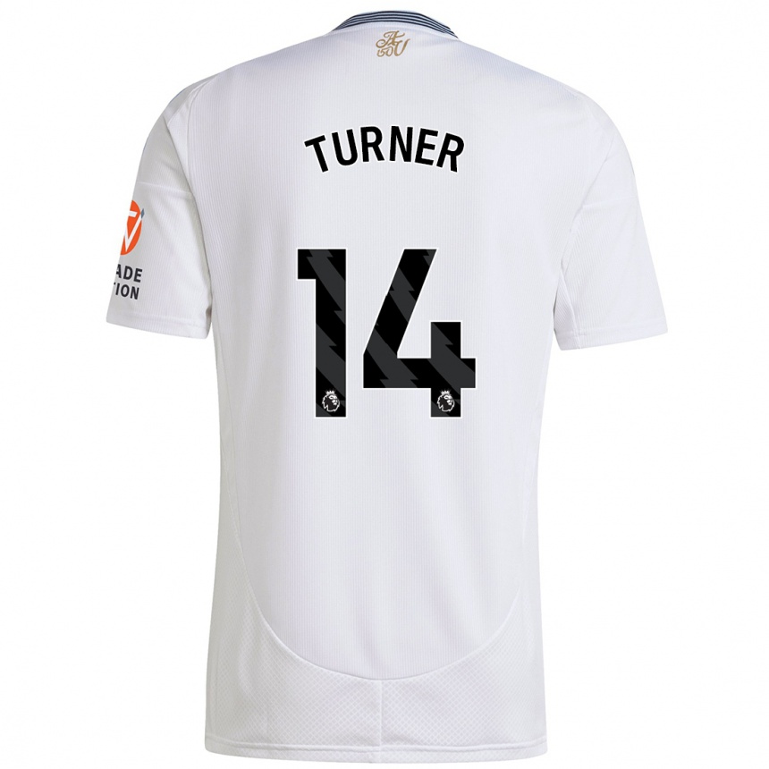 Kids Football Danielle Turner #14 White Away Jersey 2024/25 T-Shirt Uk