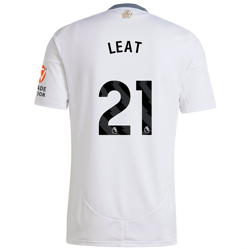 Kids Football Anna Leat #21 White Away Jersey 2024/25 T-Shirt Uk