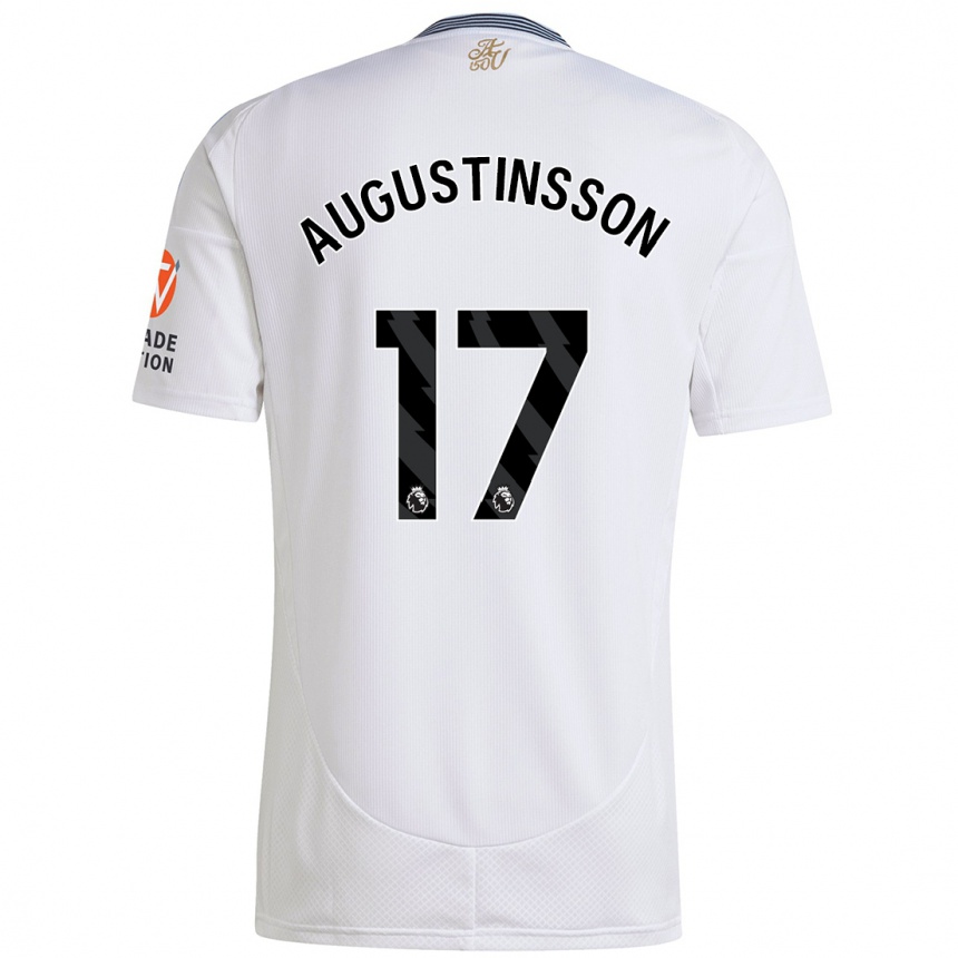 Kids Football Ludwig Augustinsson #17 White Away Jersey 2024/25 T-Shirt Uk