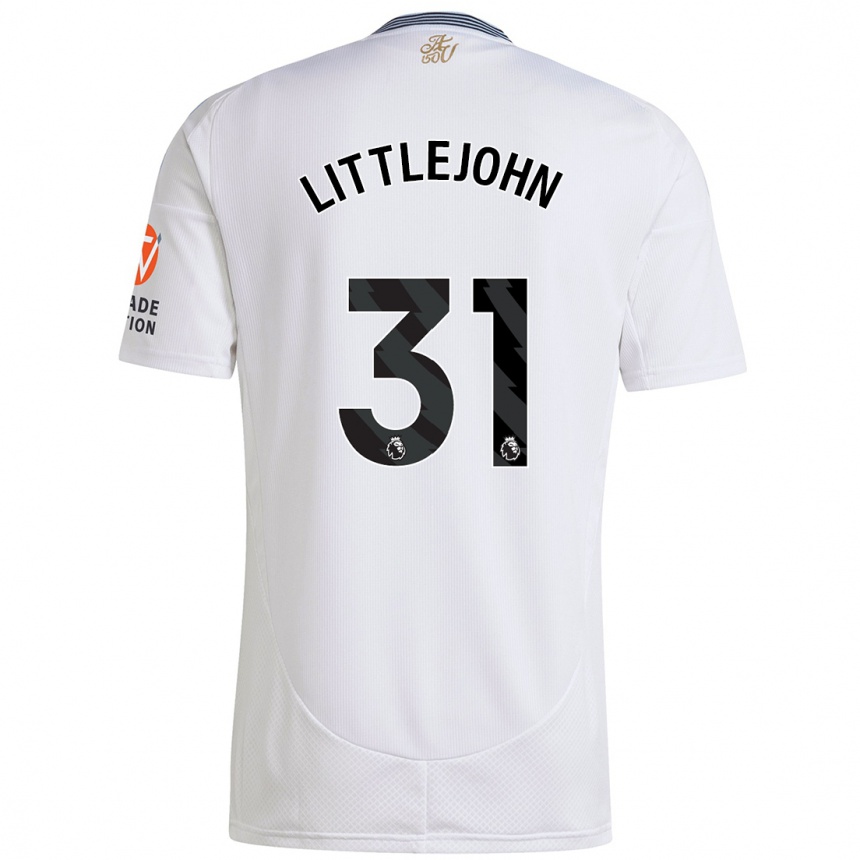 Kids Football Ruesha Littlejohn #31 White Away Jersey 2024/25 T-Shirt Uk