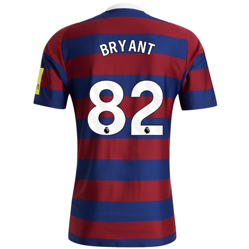 Kids Football Thomas Bryant #82 Burgundy Navy Blue Away Jersey 2024/25 T-Shirt Uk