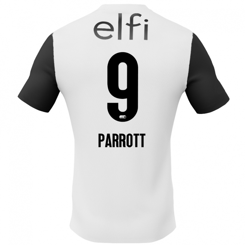 Kids Football Troy Parrott #9 White Black Away Jersey 2024/25 T-Shirt Uk