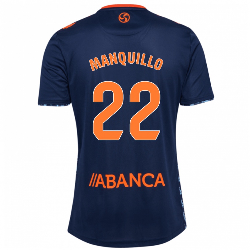 Kids Football Javier Manquillo #22 Navy Blue Away Jersey 2024/25 T-Shirt Uk