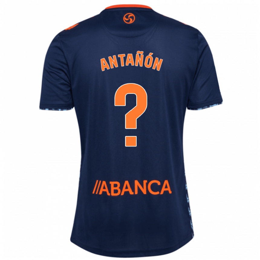 Kids Football Andrés Antañón #0 Navy Blue Away Jersey 2024/25 T-Shirt Uk