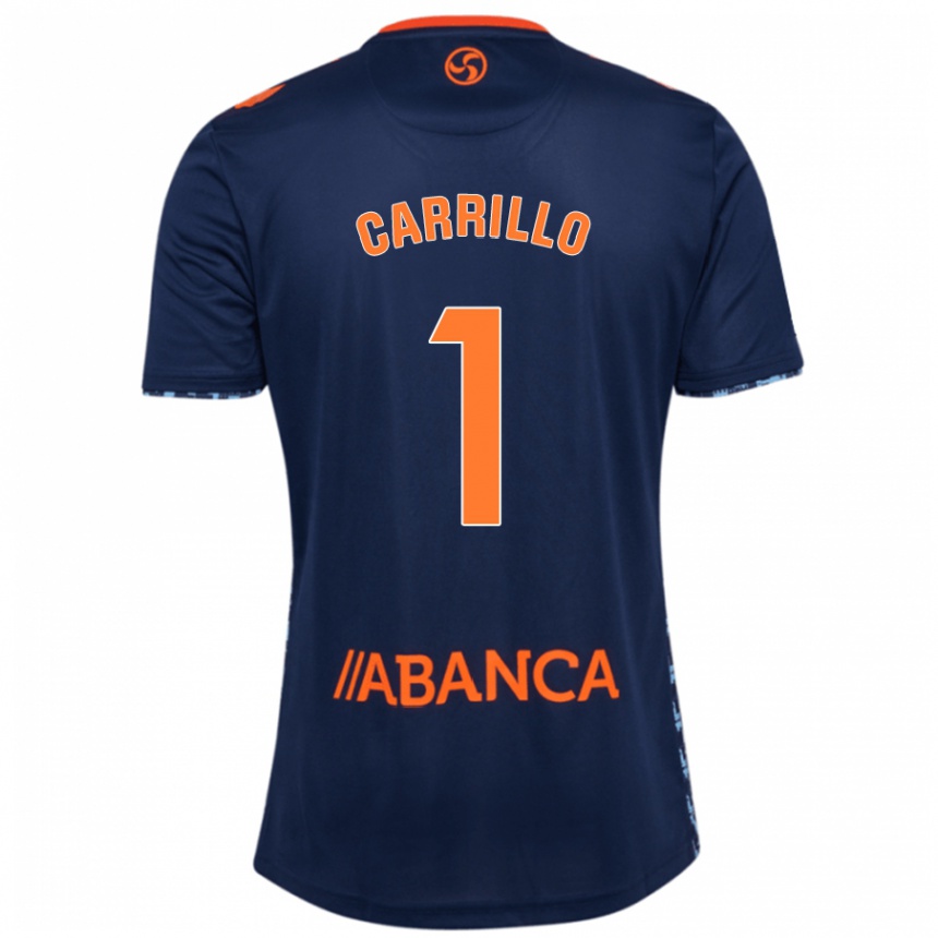 Kids Football Coke Carrillo #1 Navy Blue Away Jersey 2024/25 T-Shirt Uk