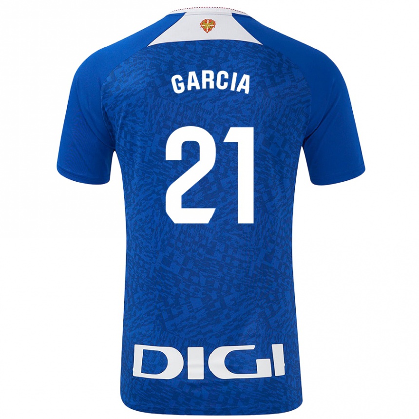 Kids Football Beñat García #21 Royal Blue Away Jersey 2024/25 T-Shirt Uk