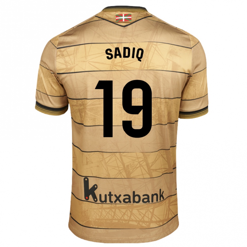 Kids Football Umar Sadiq #19 Brown Away Jersey 2024/25 T-Shirt Uk