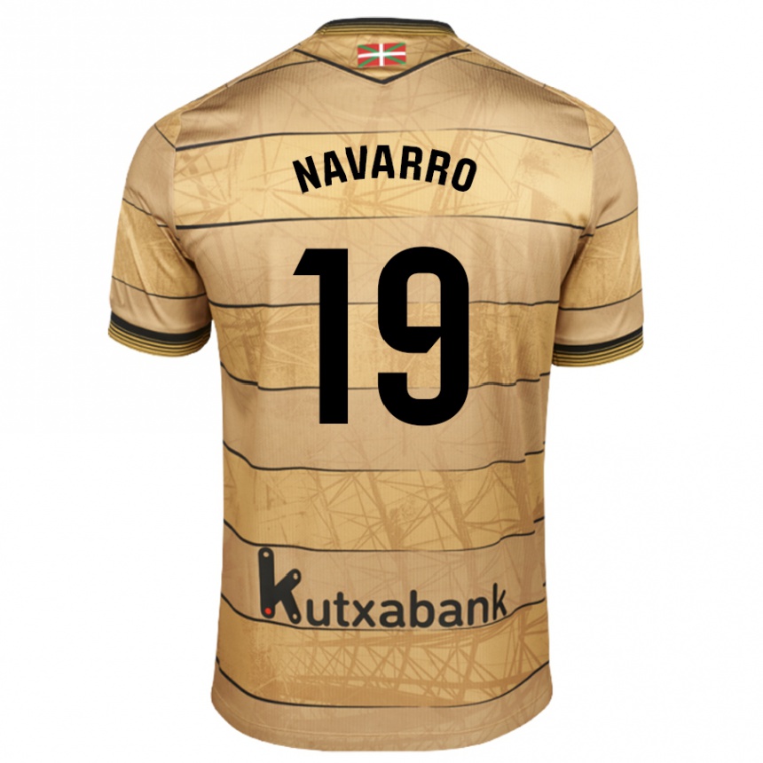 Kids Football Lorena Navarro #19 Brown Away Jersey 2024/25 T-Shirt Uk