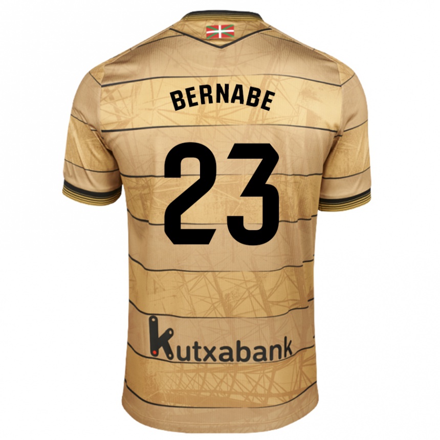 Kids Football Alejandra Bernabé De Santiago #23 Brown Away Jersey 2024/25 T-Shirt Uk