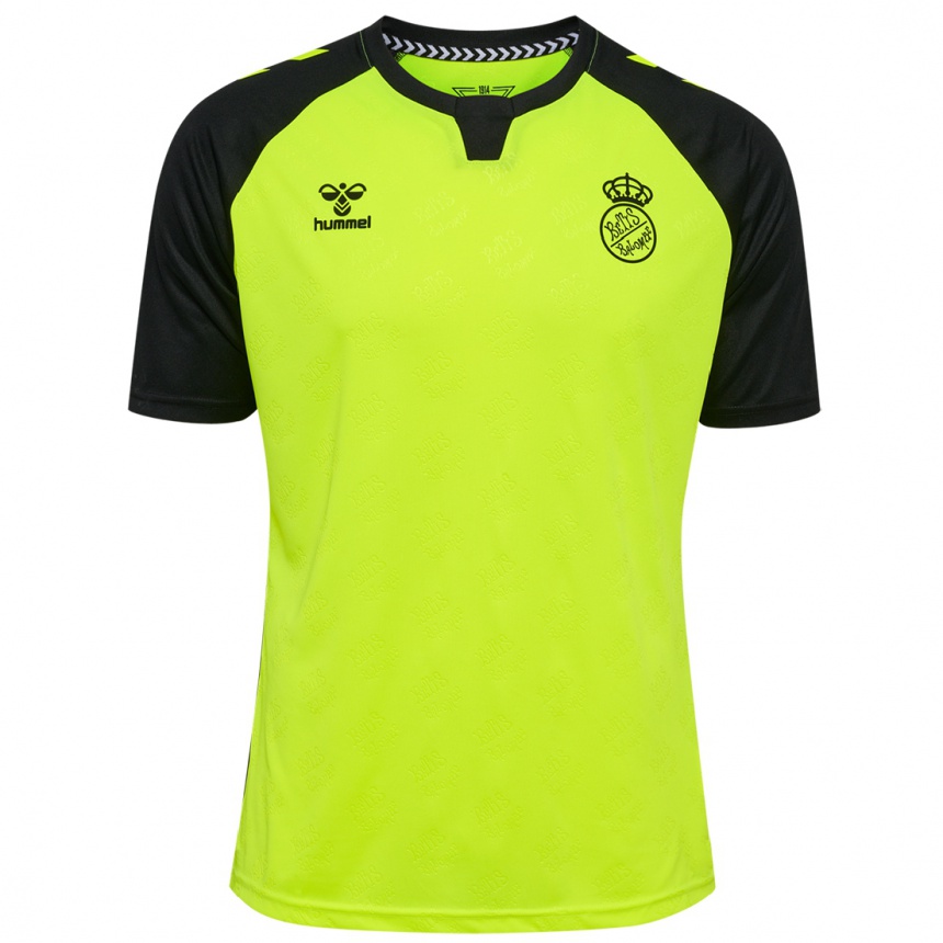 Kids Football Adrian #13 Fluorescent Yellow Black Away Jersey 2024/25 T-Shirt Uk