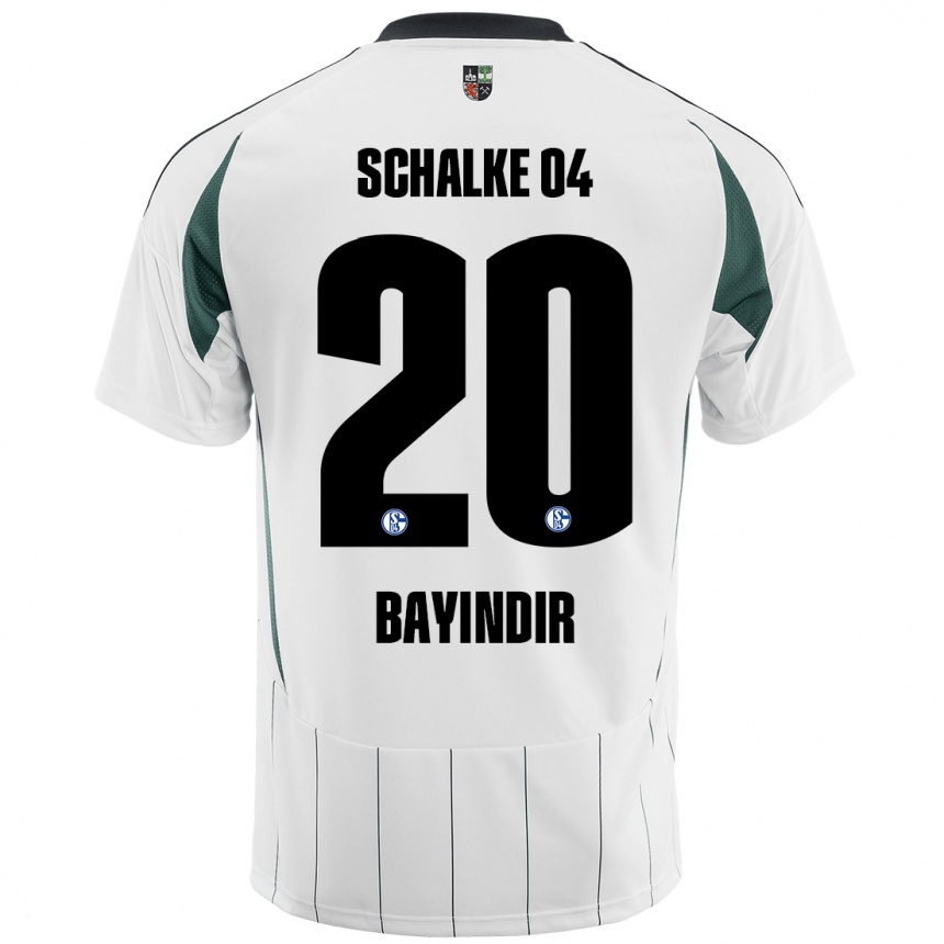 Kids Football Aris Bayindir #20 White Green Away Jersey 2024/25 T-Shirt Uk