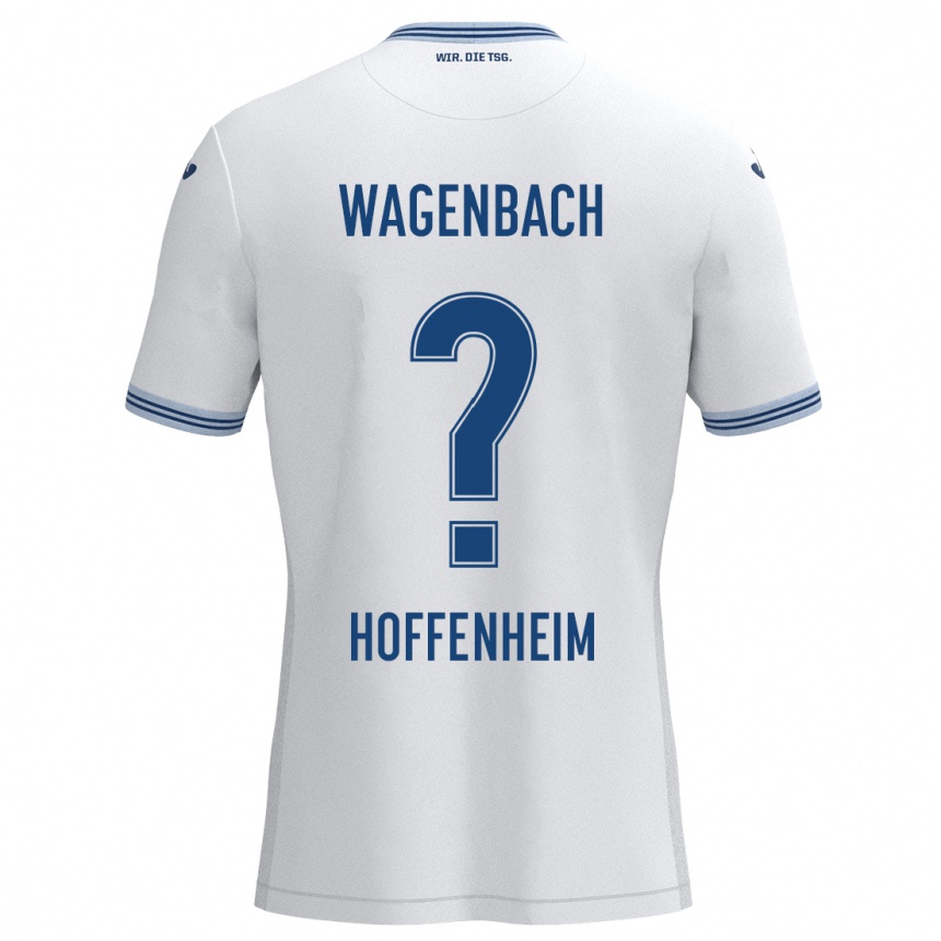 Kids Football Lion Wagenbach #0 White Blue Away Jersey 2024/25 T-Shirt Uk