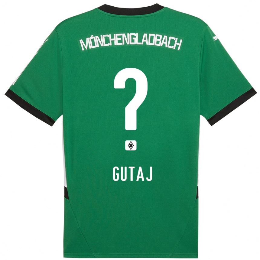 Kids Football Lindsay Gutaj #0 Green White Away Jersey 2024/25 T-Shirt Uk