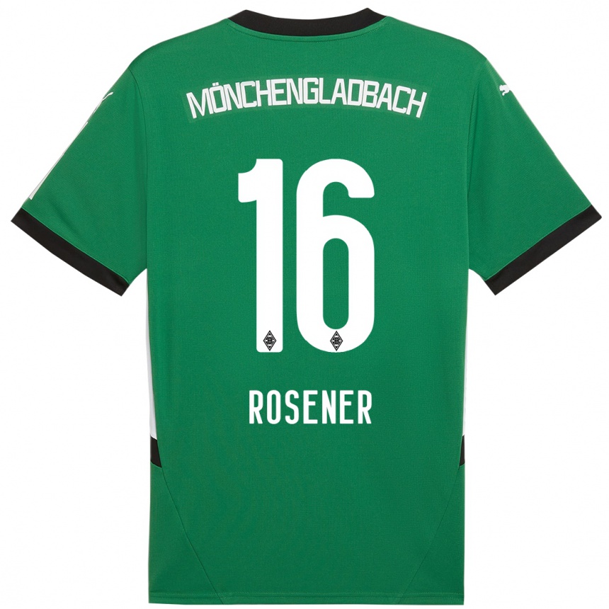 Kids Football Chiara Rösener #16 Green White Away Jersey 2024/25 T-Shirt Uk