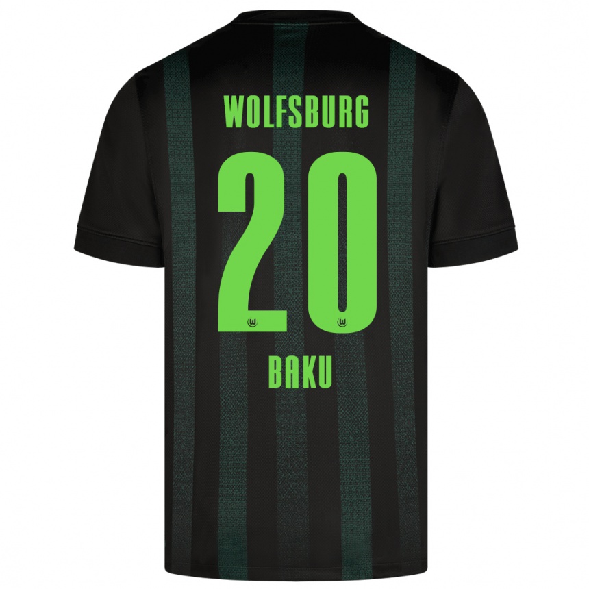 Kids Football Ridle Baku #20 Dark Green Away Jersey 2024/25 T-Shirt Uk