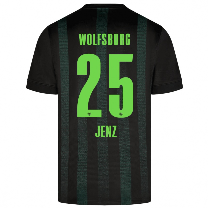 Kids Football Moritz Jenz #25 Dark Green Away Jersey 2024/25 T-Shirt Uk