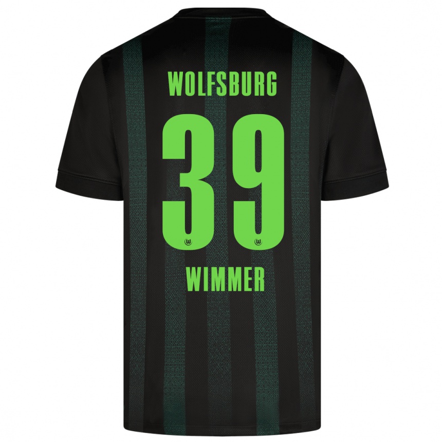 Kids Football Patrick Wimmer #39 Dark Green Away Jersey 2024/25 T-Shirt Uk