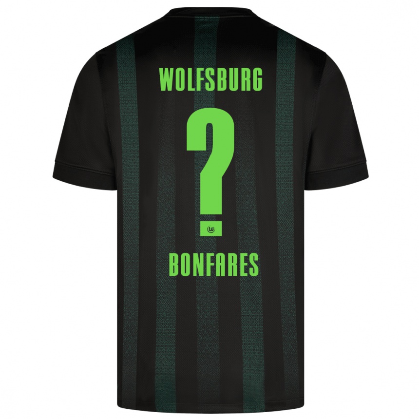 Kids Football Marouan Bonfares #0 Dark Green Away Jersey 2024/25 T-Shirt Uk