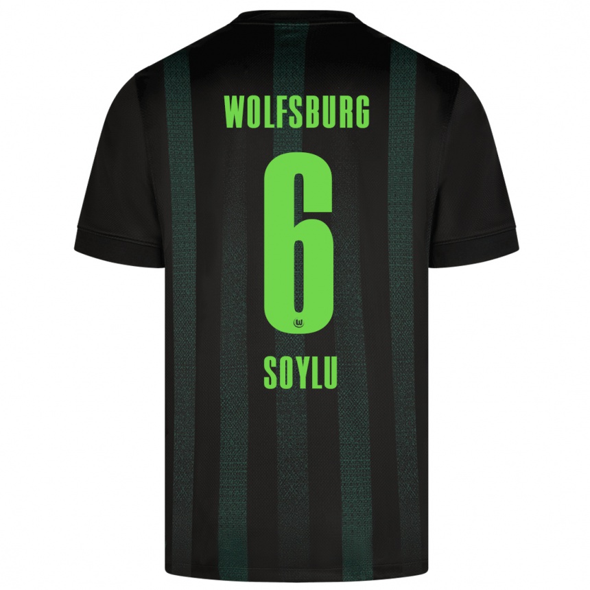 Kids Football Darwin Soylu #6 Dark Green Away Jersey 2024/25 T-Shirt Uk