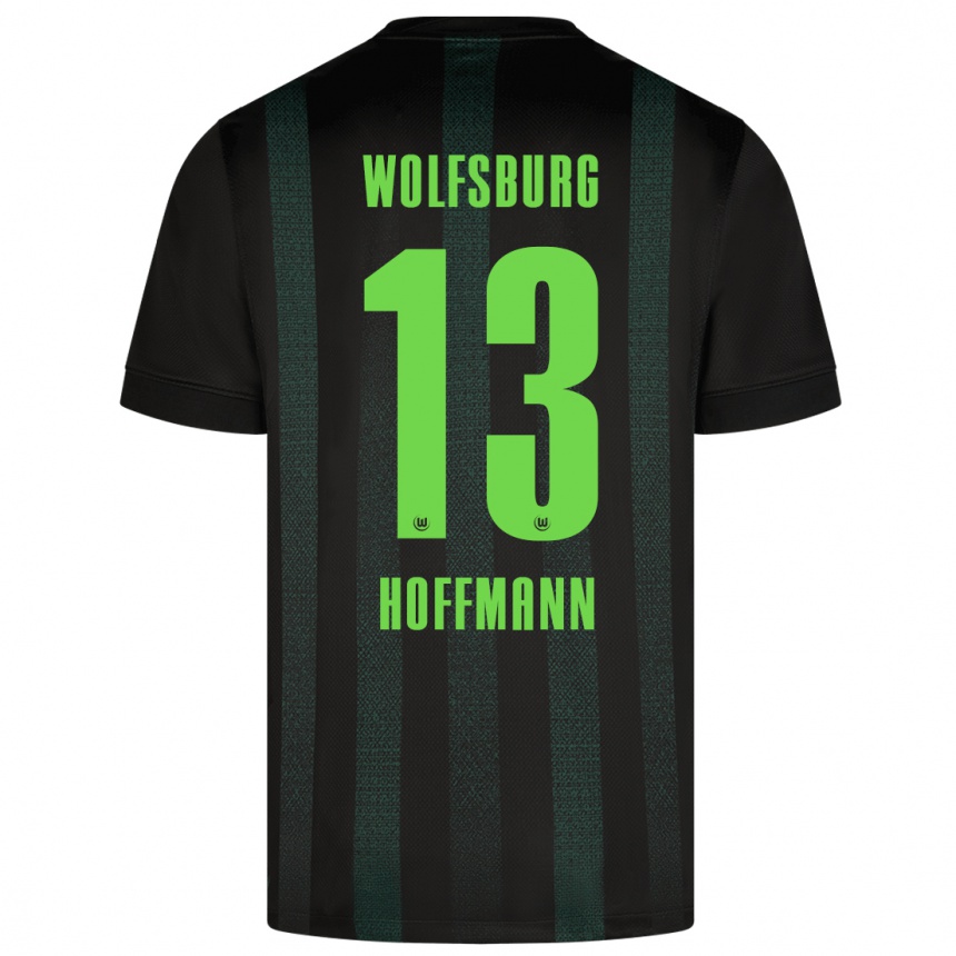 Kids Football Nils Hoffmann #13 Dark Green Away Jersey 2024/25 T-Shirt Uk