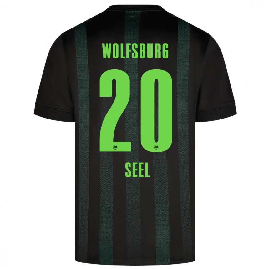 Kids Football William Seel #20 Dark Green Away Jersey 2024/25 T-Shirt Uk