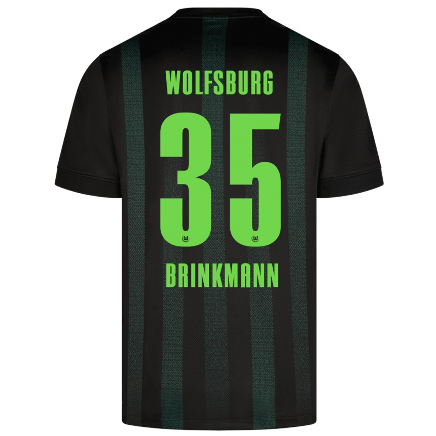 Kids Football Karla Brinkmann #35 Dark Green Away Jersey 2024/25 T-Shirt Uk