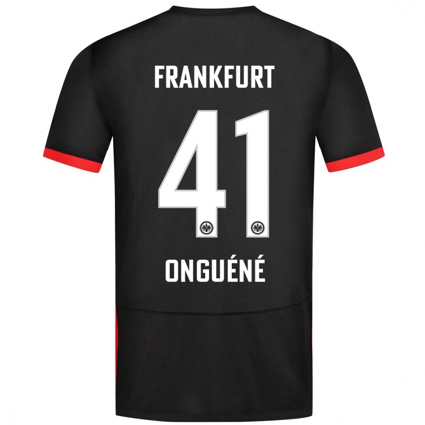 Kids Football Jérôme Onguéné #41 Black Away Jersey 2024/25 T-Shirt Uk