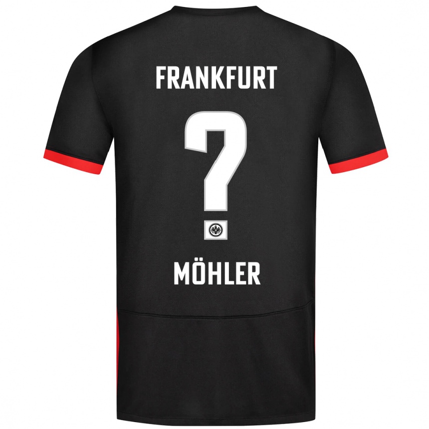 Kids Football Emil Möhler #0 Black Away Jersey 2024/25 T-Shirt Uk