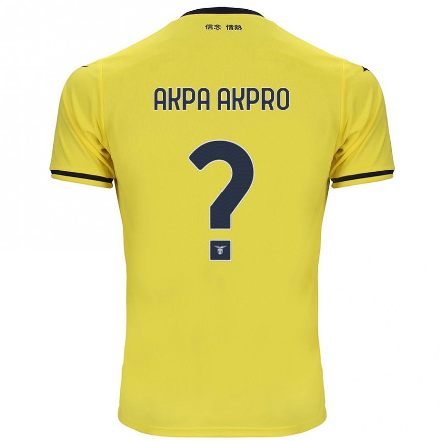 Kids Football Jean-Daniel Akpa Akpro #0 Yellow Away Jersey 2024/25 T-Shirt Uk