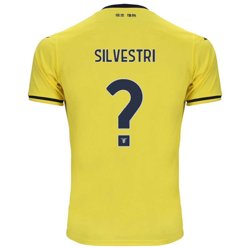 Kids Football Thomas Silvestri #0 Yellow Away Jersey 2024/25 T-Shirt Uk