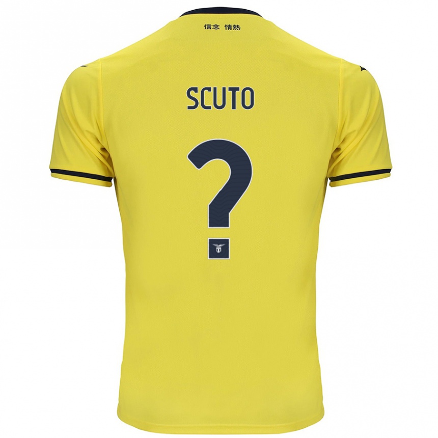 Kids Football Leonardo Scuto #0 Yellow Away Jersey 2024/25 T-Shirt Uk