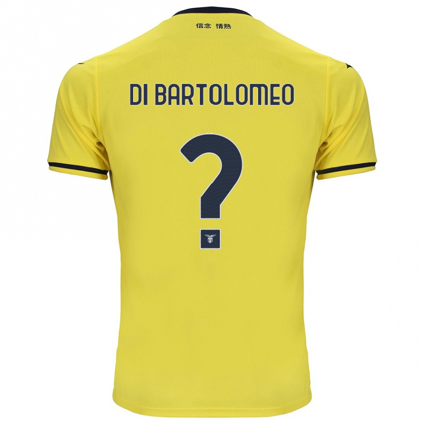 Kids Football Damiano Di Bartolomeo #0 Yellow Away Jersey 2024/25 T-Shirt Uk